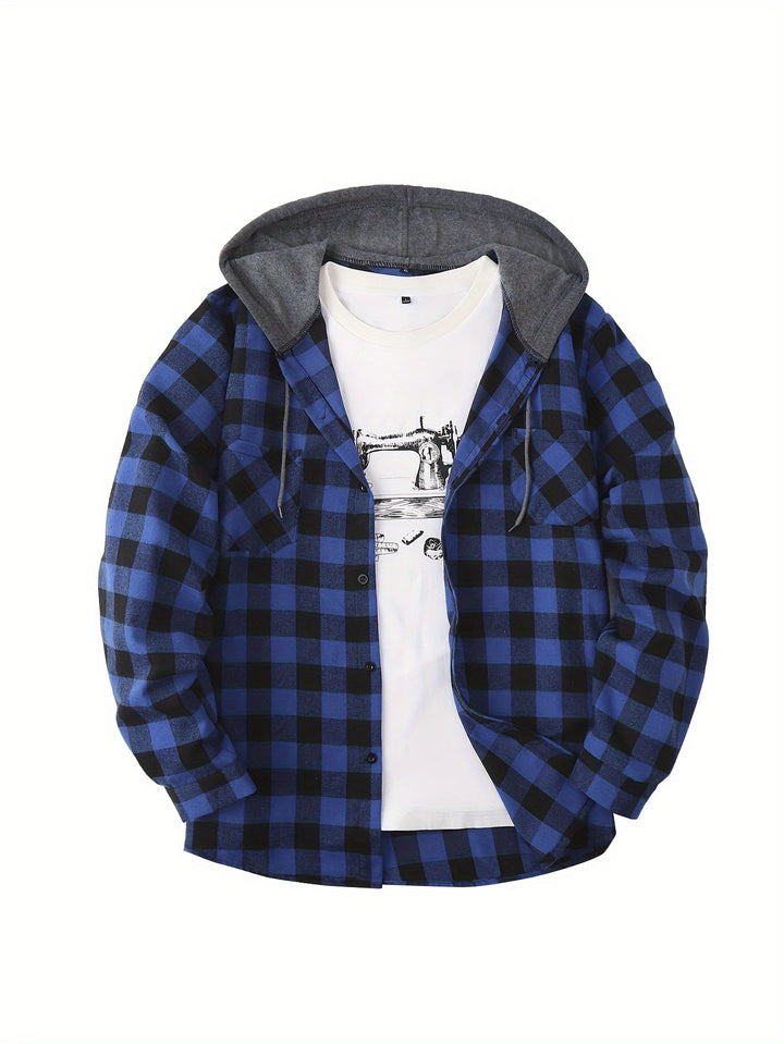 Maxell | Men's Hooded Flannel Jacket