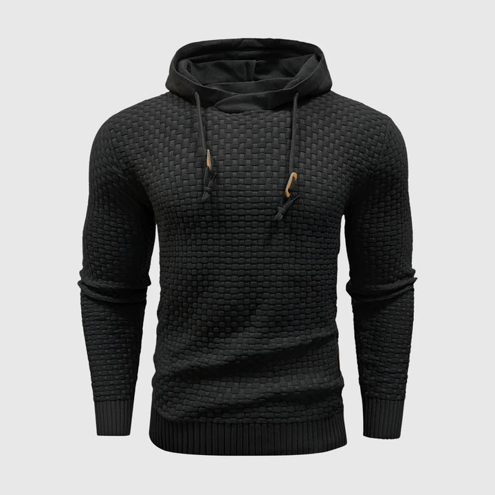 Brandon - Men's Textured Knit Hoodie