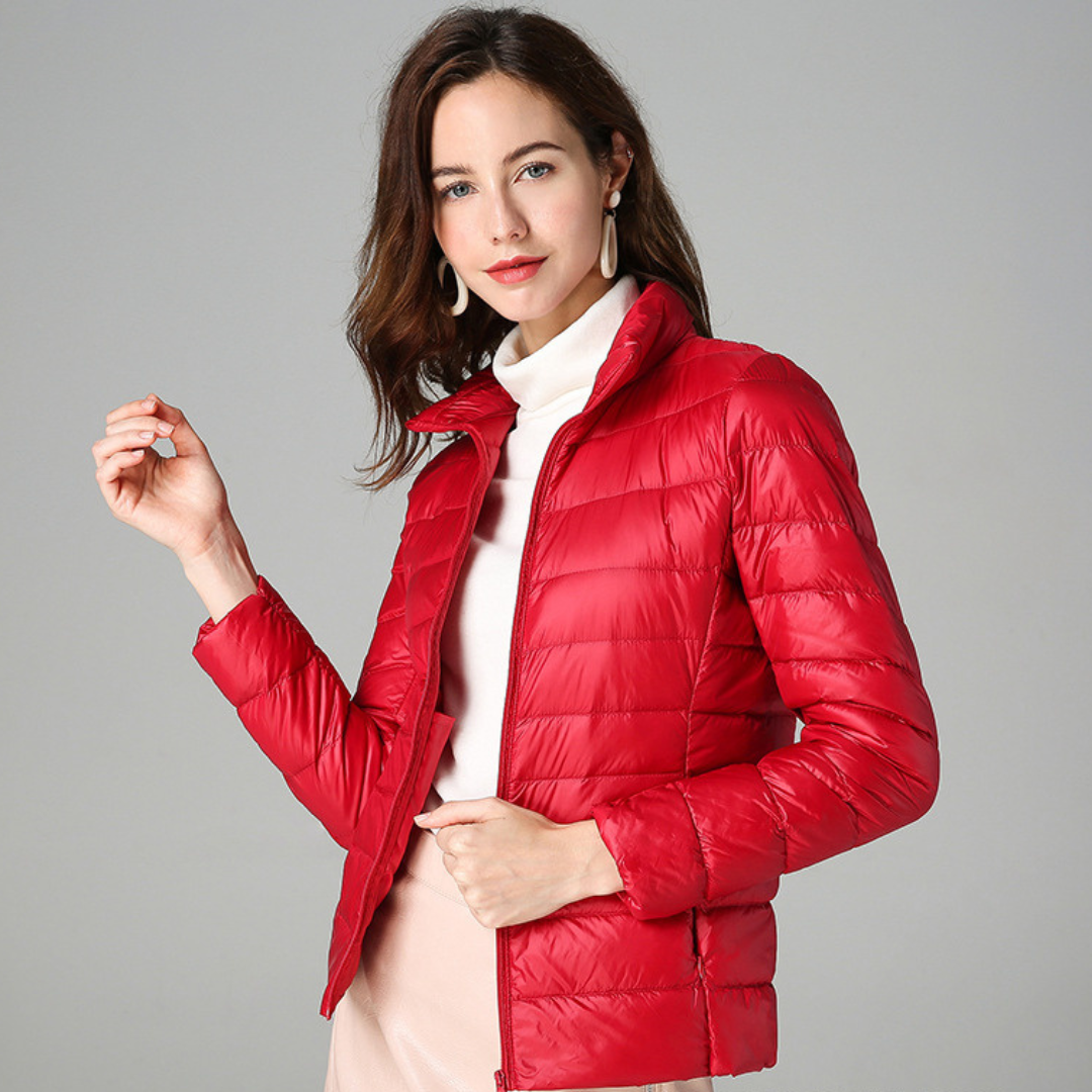 Clara | Women's Light Short Down Feather Jacket