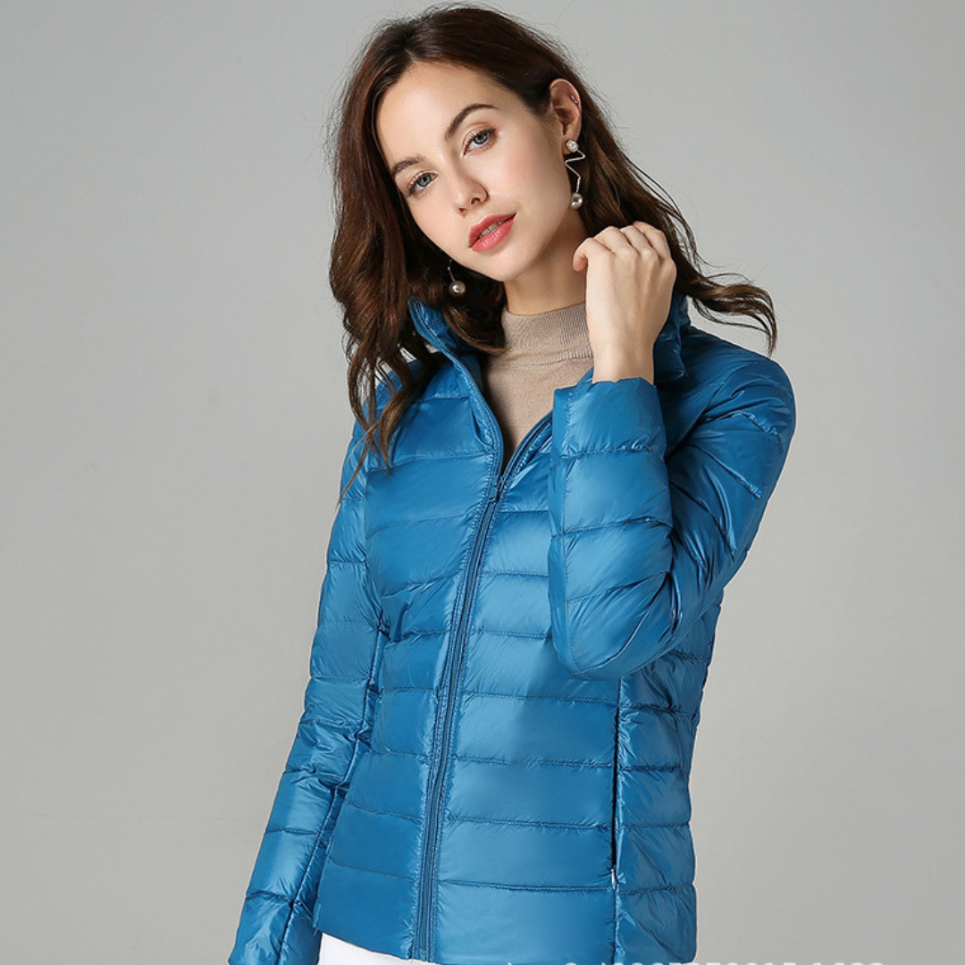 Clara | Women's Light Short Down Feather Jacket