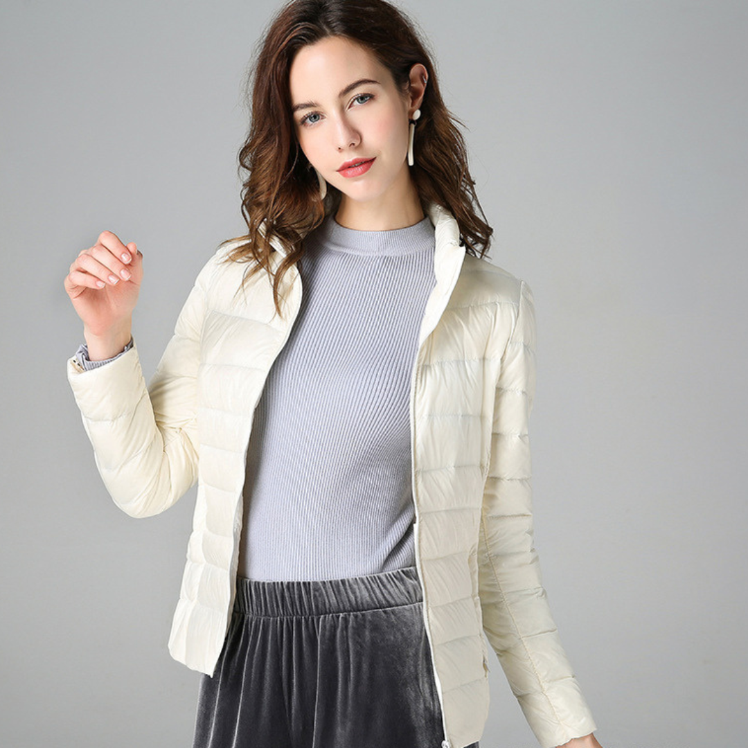 Clara | Women's Light Short Down Feather Jacket