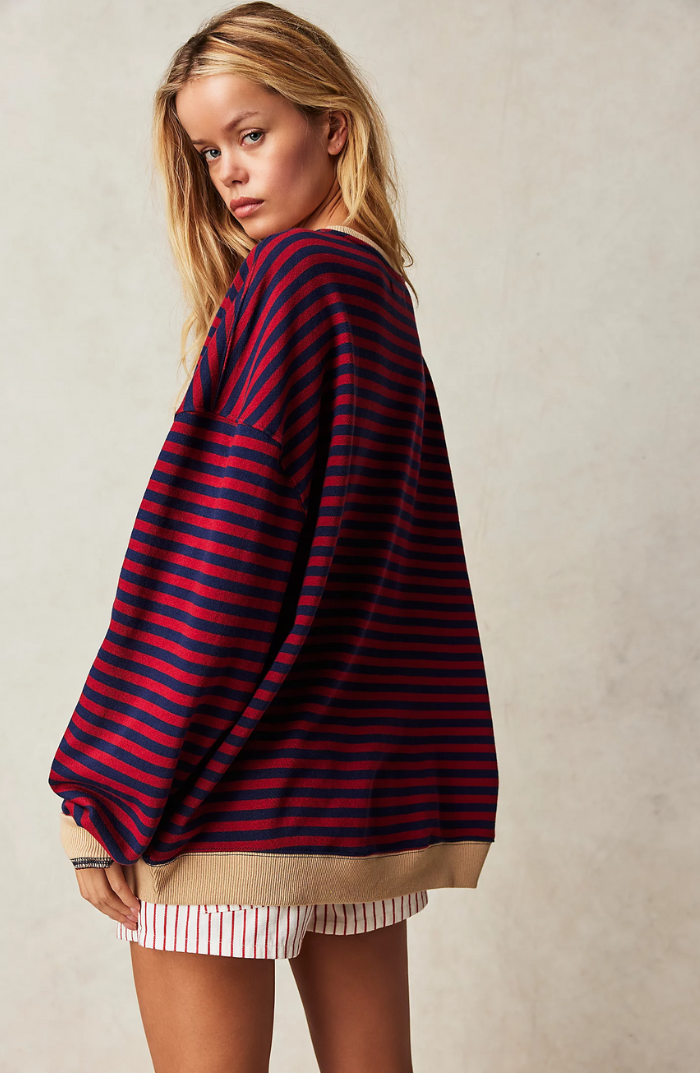 Analiza | Women's Striped Relaxed Fit Sweater