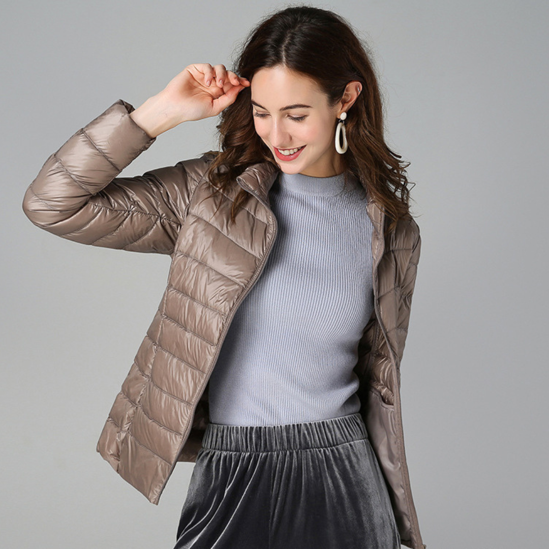 Clara | Women's Light Short Down Feather Jacket