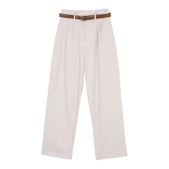 Isabella | Women's High-Waisted Pleated Trousers