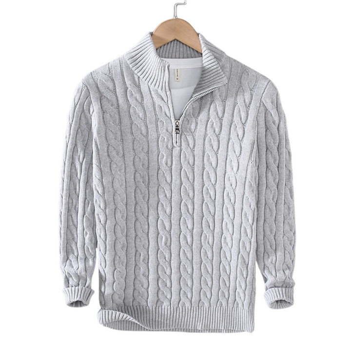 Henry | Men's Cable Knit Half-Zip Sweater