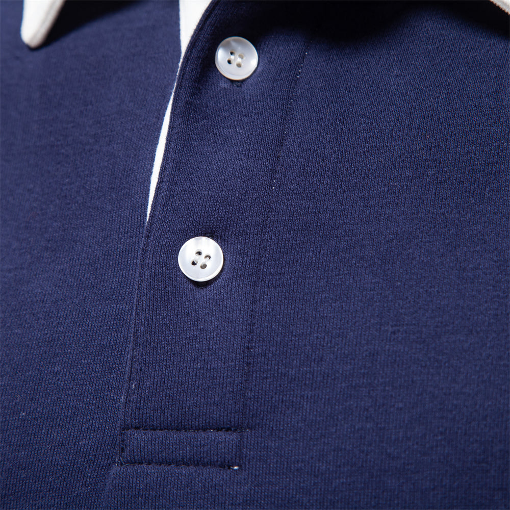 EWAN | MEN’S ELEGANT POLO PULLOVER | LONG SLEEVE