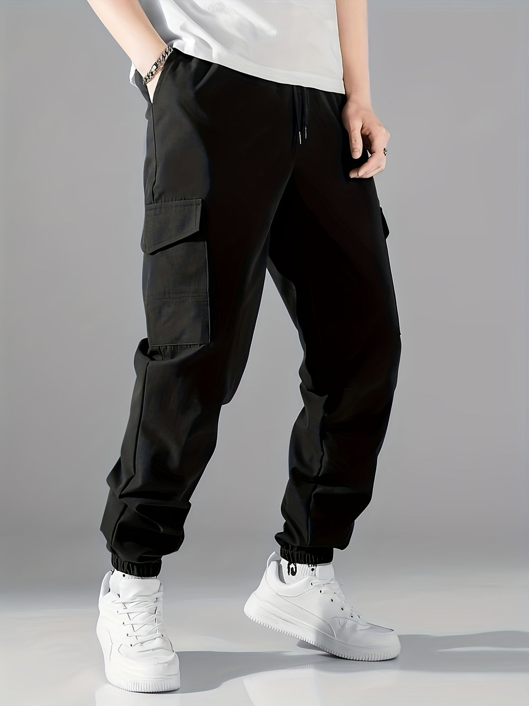 Marcus | Men's Casual Cargo Joggers | Adjustable Fit