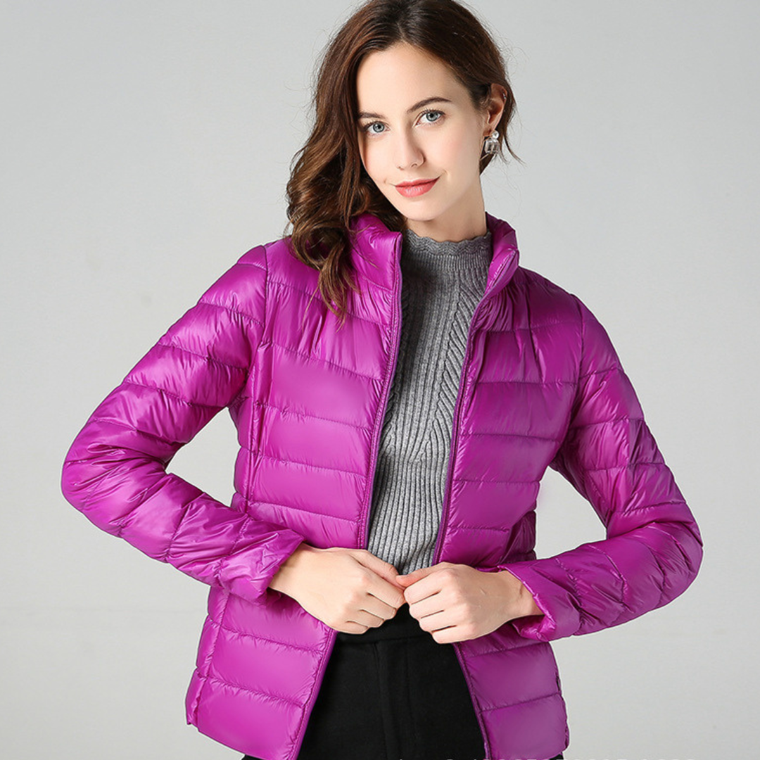 Clara | Women's Light Short Down Feather Jacket