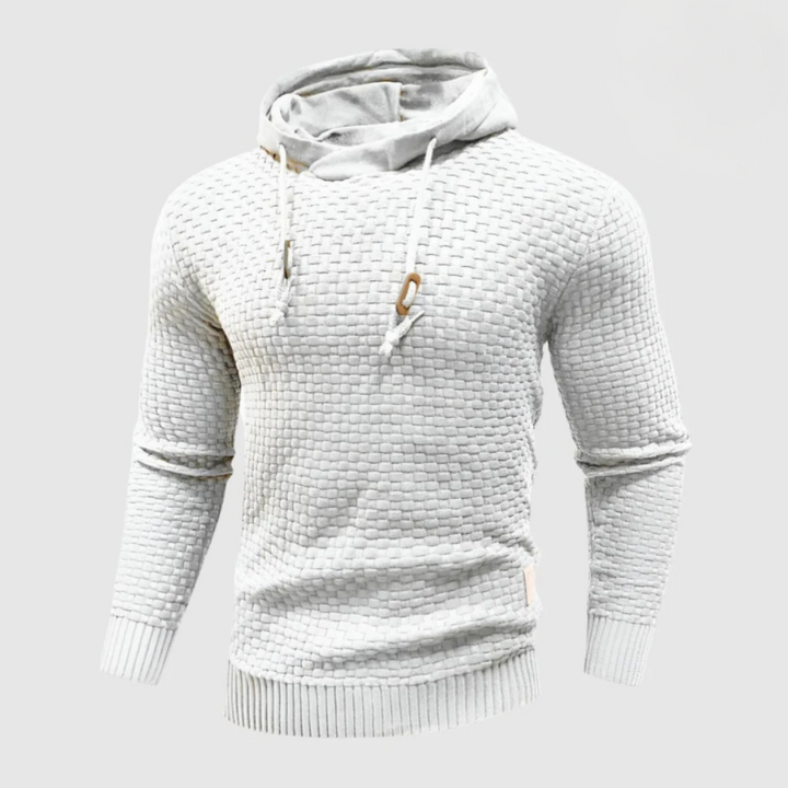 Brandon - Men's Textured Knit Hoodie