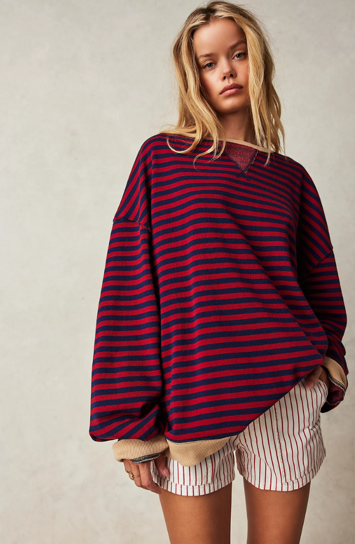 Analiza | Women's Striped Relaxed Fit Sweater