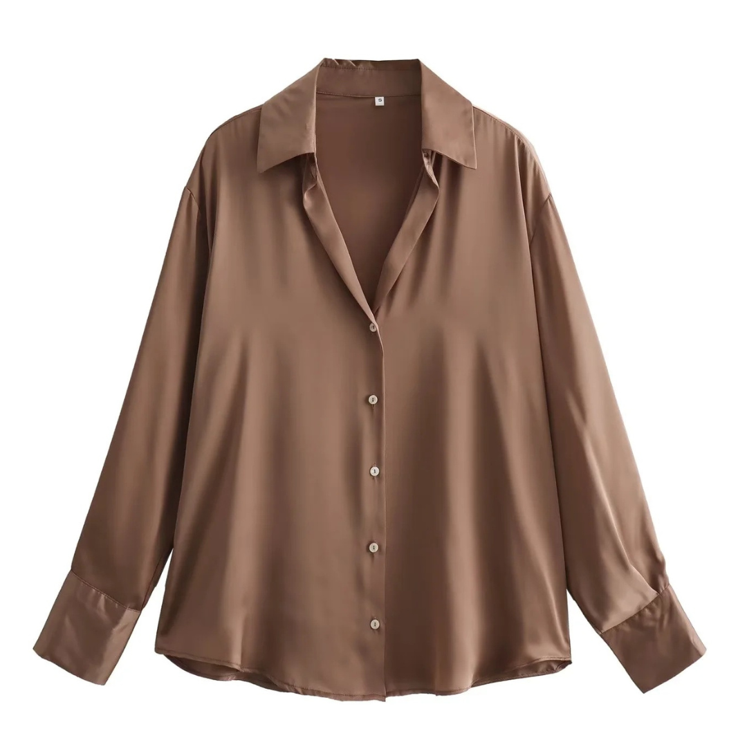 Emma | Women's Casual Oversized Button-Up Shirt