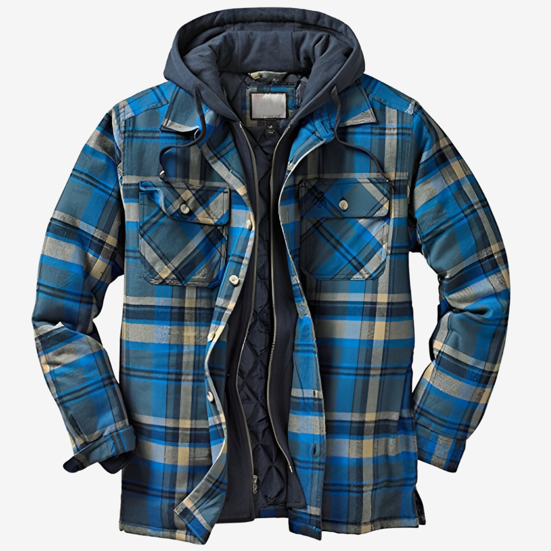 Miguel | Men's Quilted Flannel Hooded Jacket