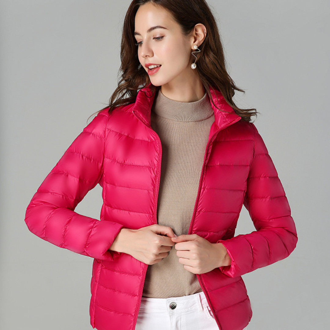 Clara | Women's Light Short Down Feather Jacket