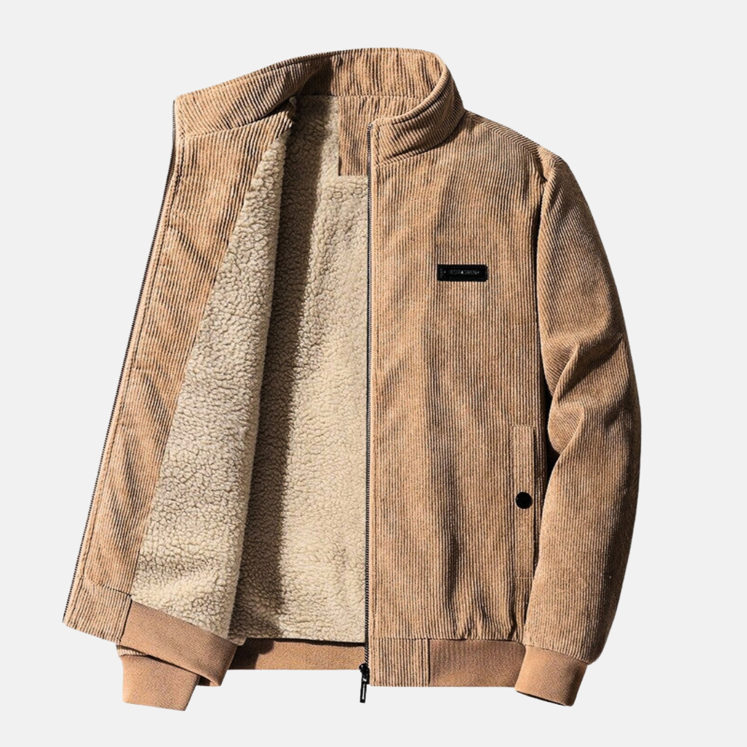 Theo - Men's Corduroy Zip-Up Jacket