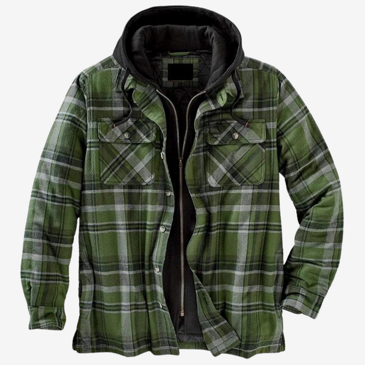 Miguel | Men's Quilted Flannel Hooded Jacket