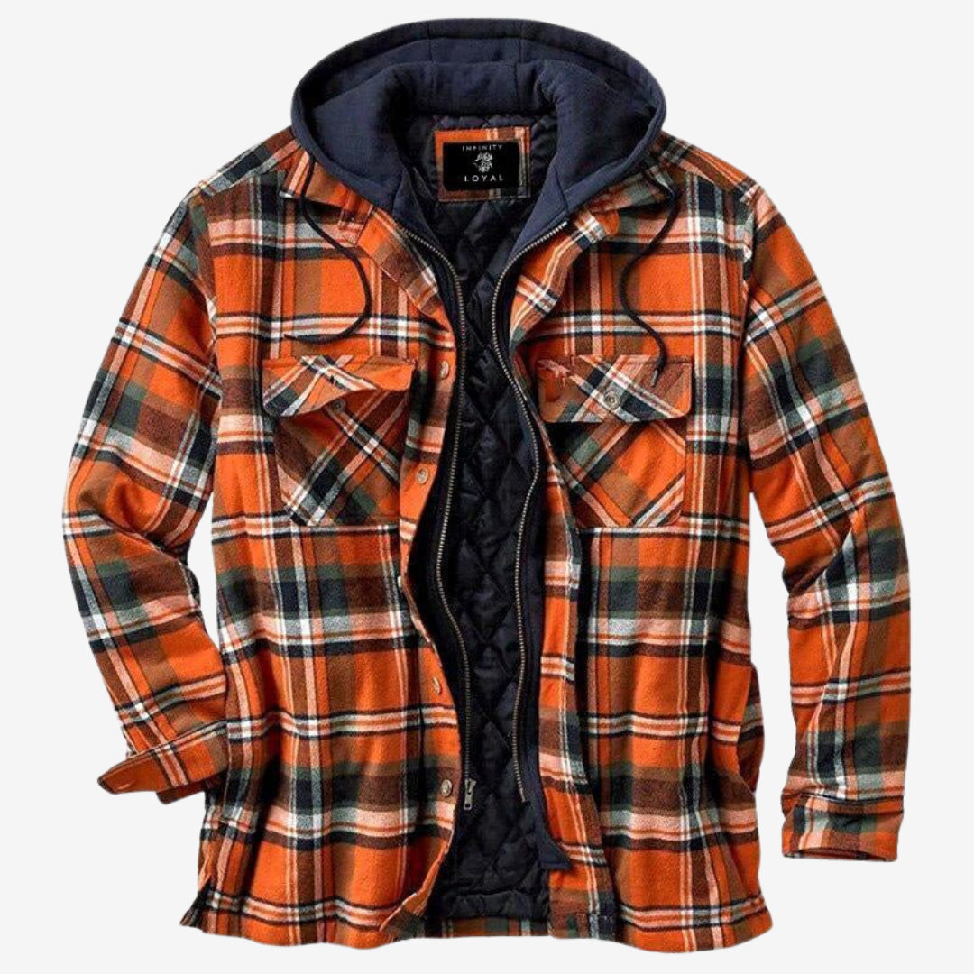 Miguel | Men's Quilted Flannel Hooded Jacket