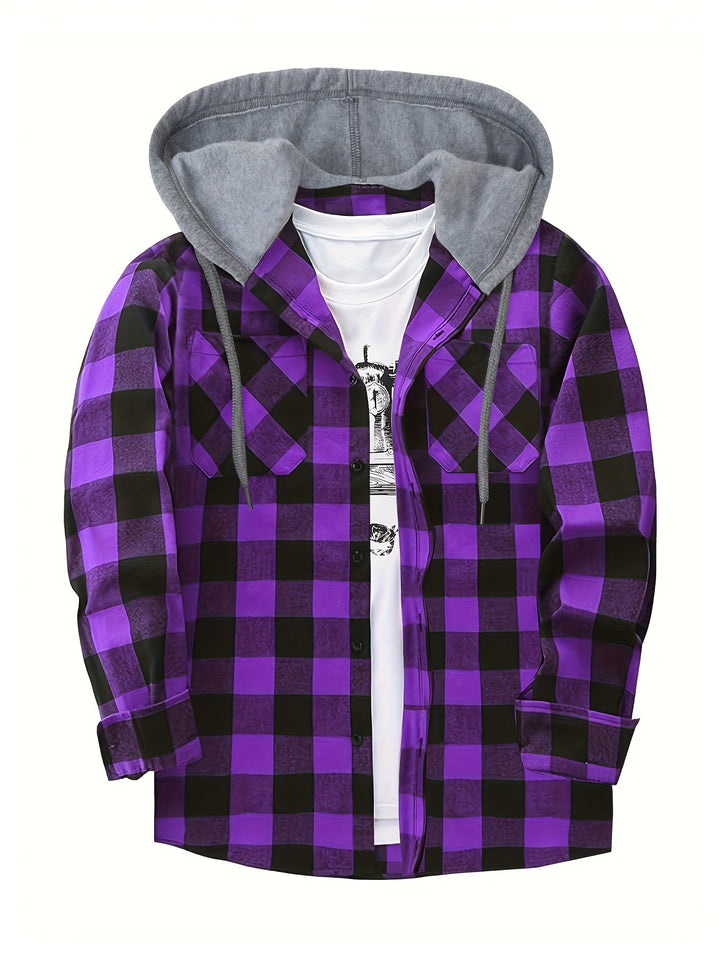 Maxell | Men's Hooded Flannel Jacket