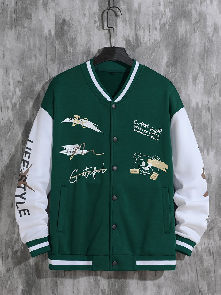 Billy | Men's Graphic Varsity Jacket