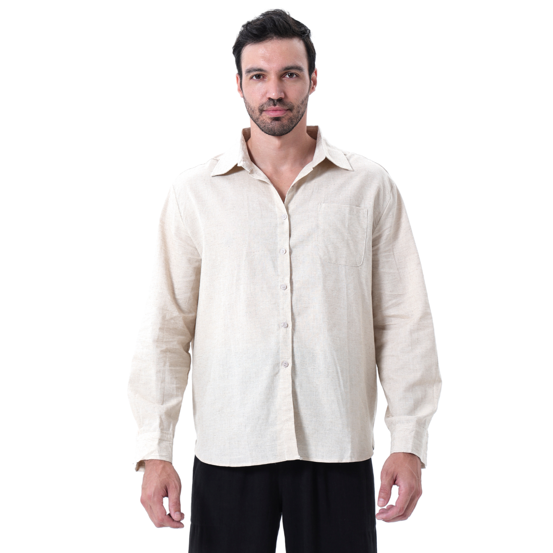 Liam | Men's Long-Sleeve Button-Up Shirt