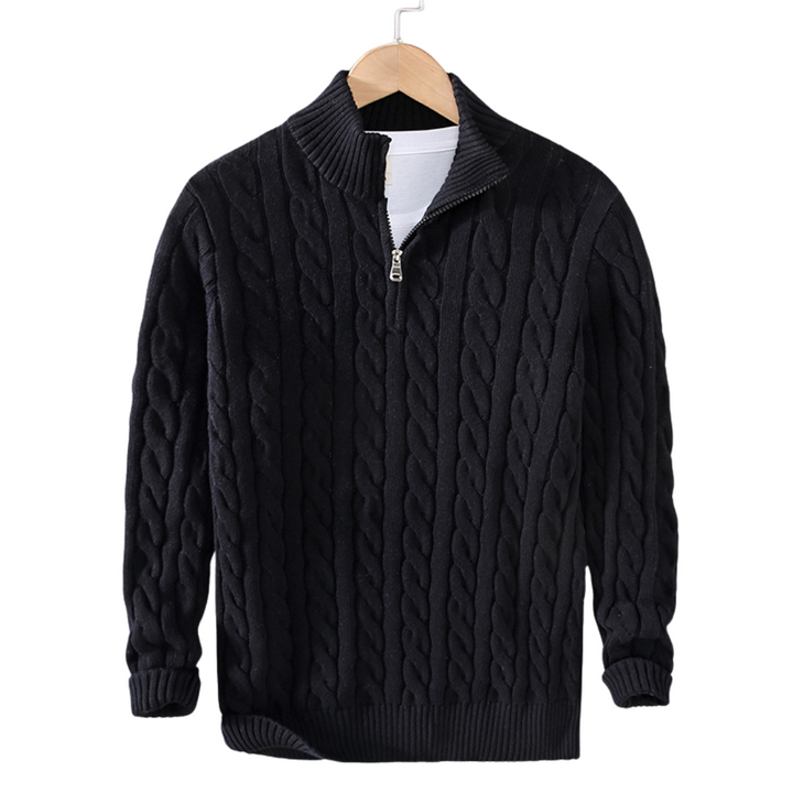 Henry | Men's Cable Knit Half-Zip Sweater