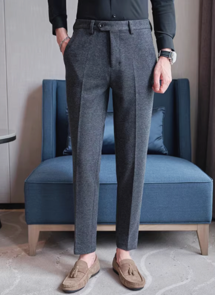 Theodore | Men's Woolen Office Trousers