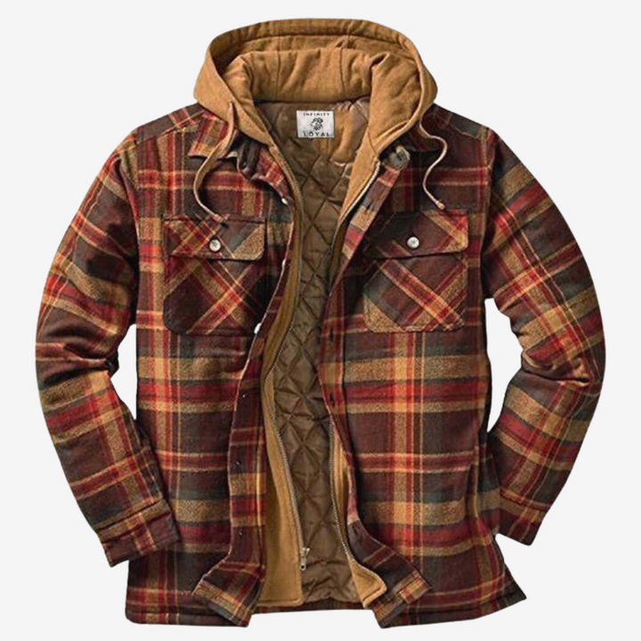 Miguel | Men's Quilted Flannel Hooded Jacket