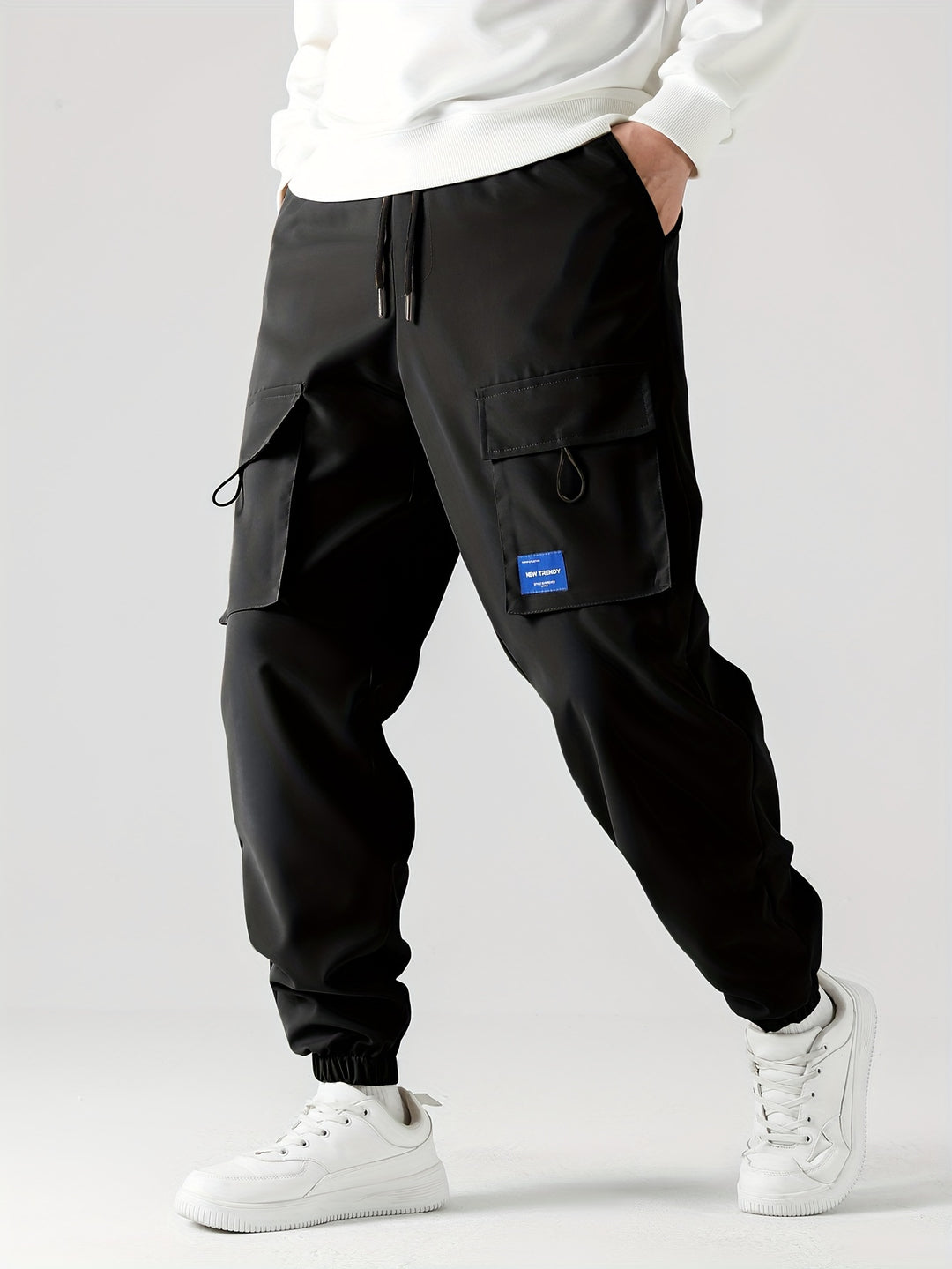 Marcus | Men's Casual Cargo Joggers | Adjustable Fit