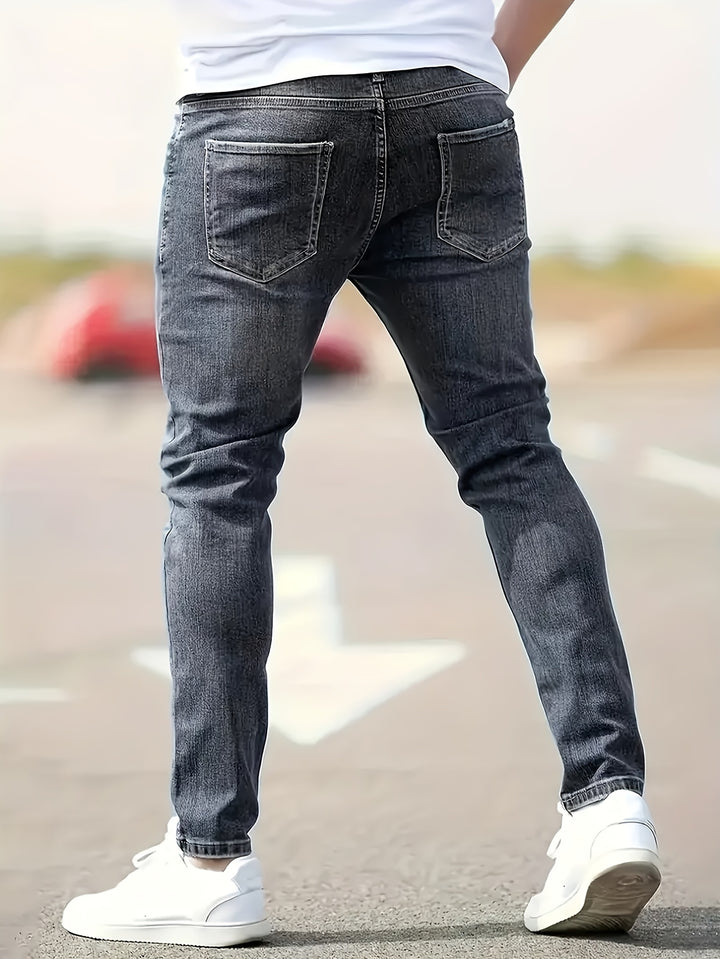 Xander | Men's Slim Fit Distressed Jeans