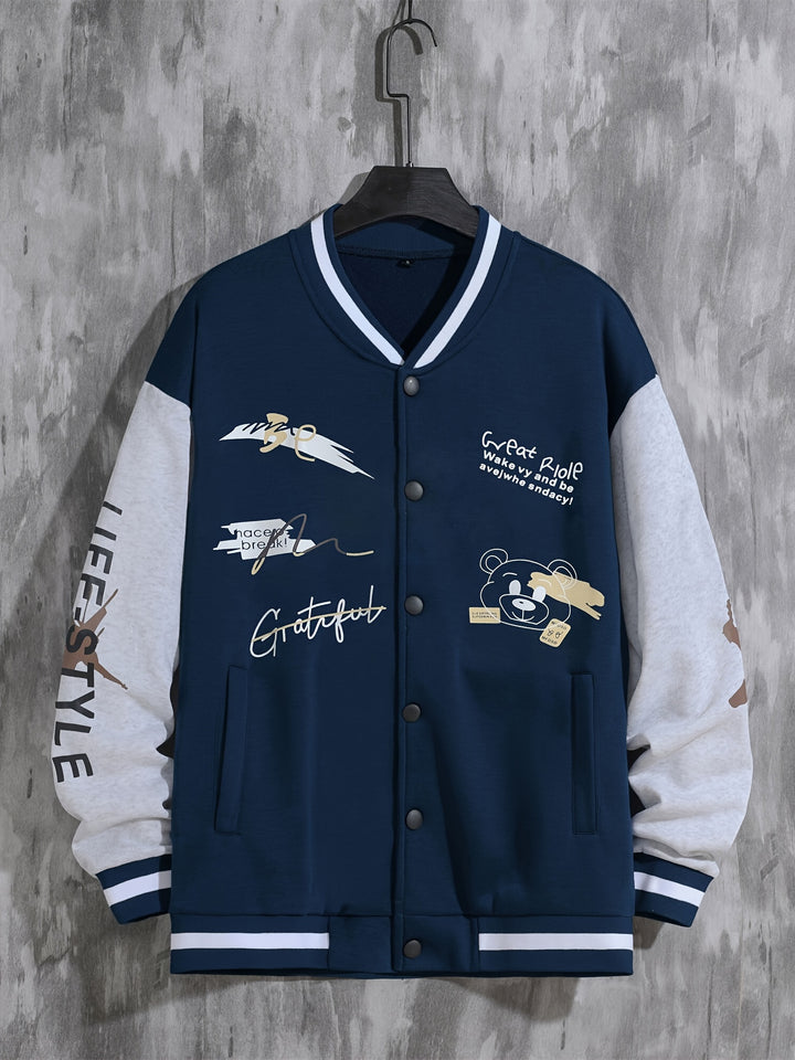 Billy | Men's Graphic Varsity Jacket