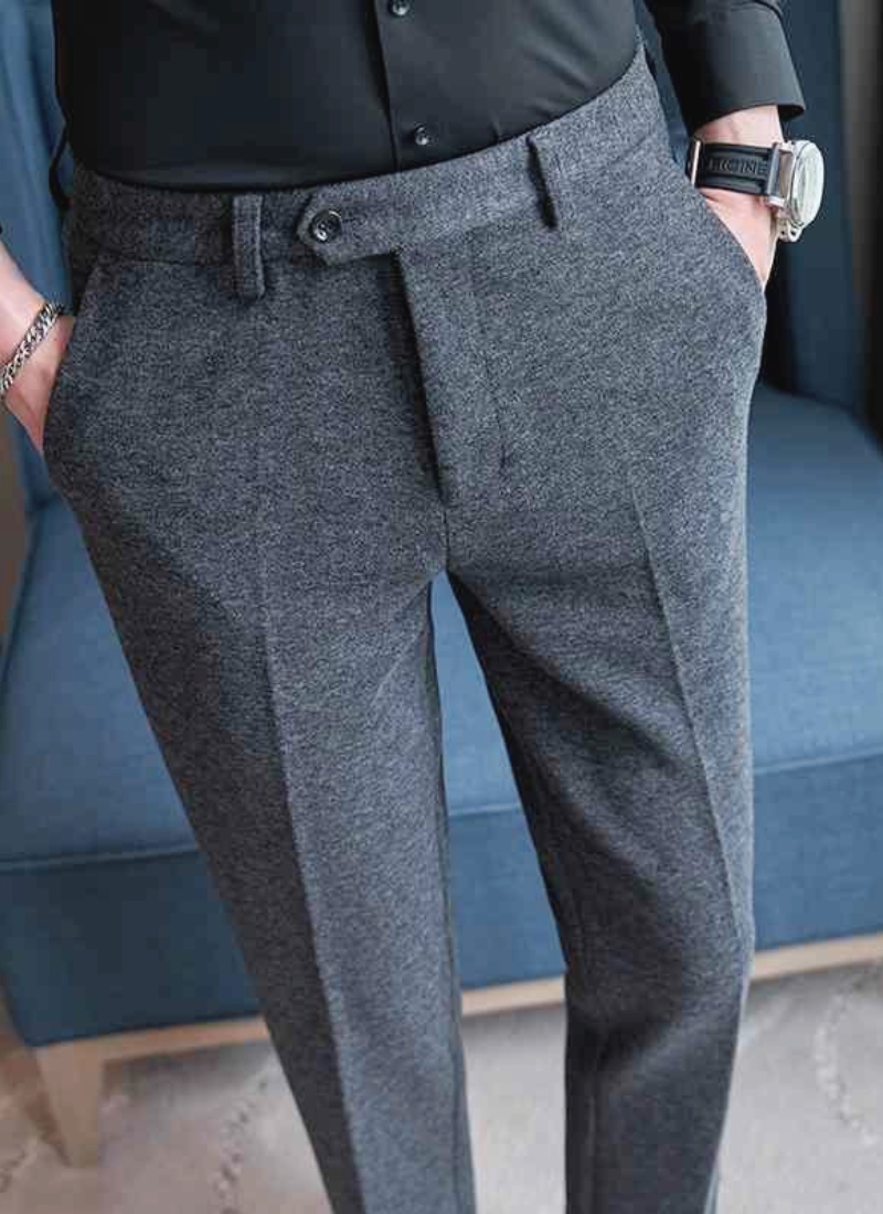 Theodore | Men's Woolen Office Trousers