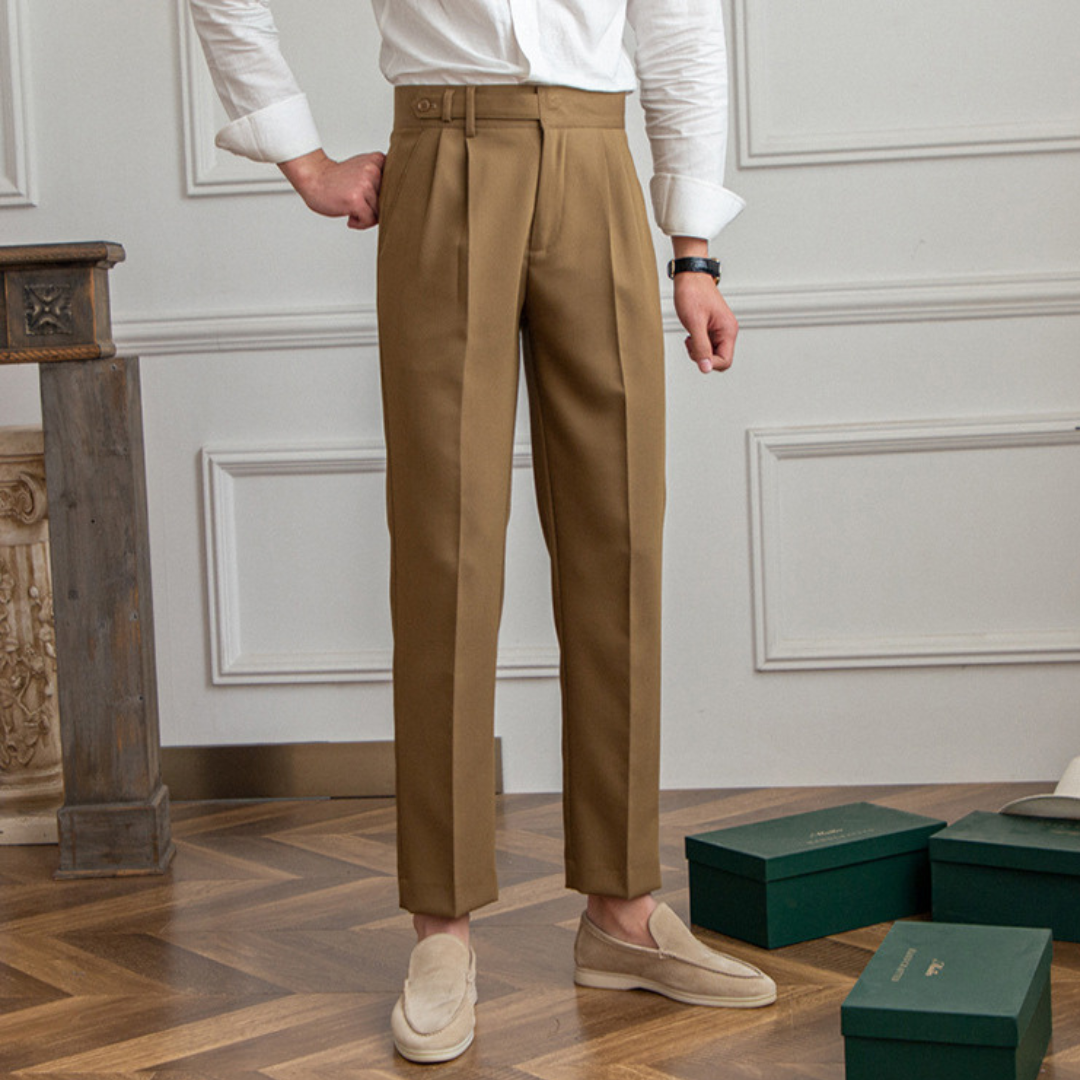 Dominic | Men's Casual High-Waist Pants