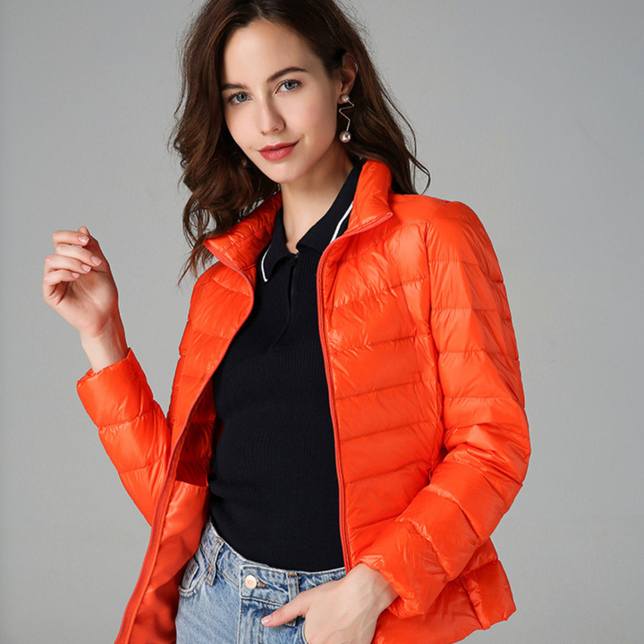 Clara | Women's Light Short Down Feather Jacket