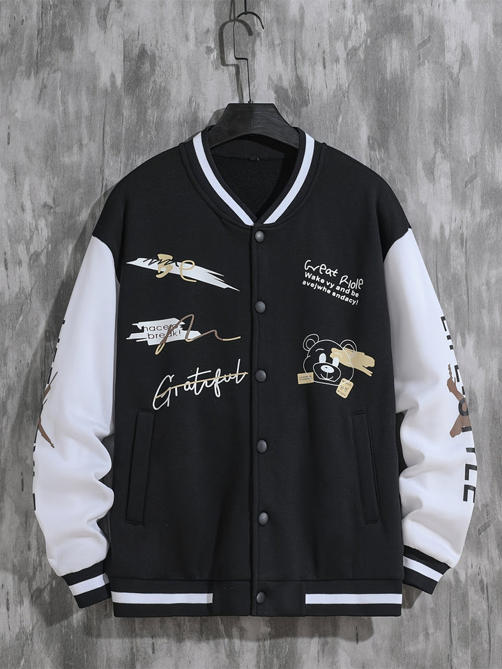 Billy | Men's Graphic Varsity Jacket