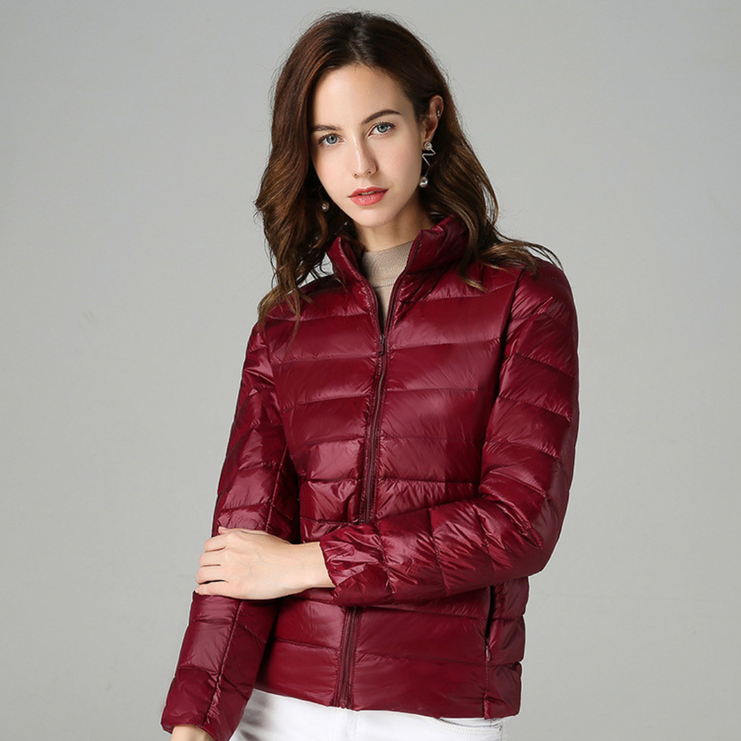 Clara | Women's Light Short Down Feather Jacket