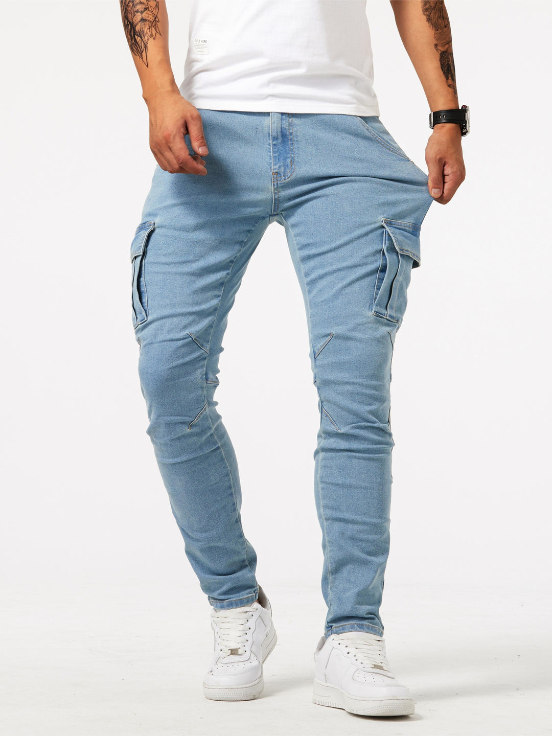 Percy | Slim Fit Cargo Jeans