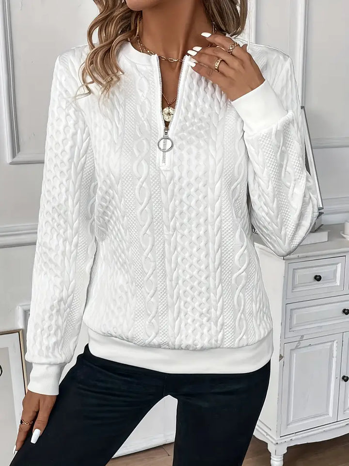 Iyah | Women's Elegant Knitted Zip-Up Sweater