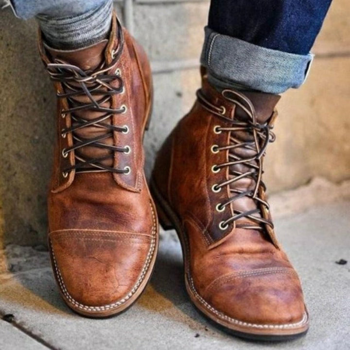 Dario | Men's Premium Classic Lace-Up Ankle Boots