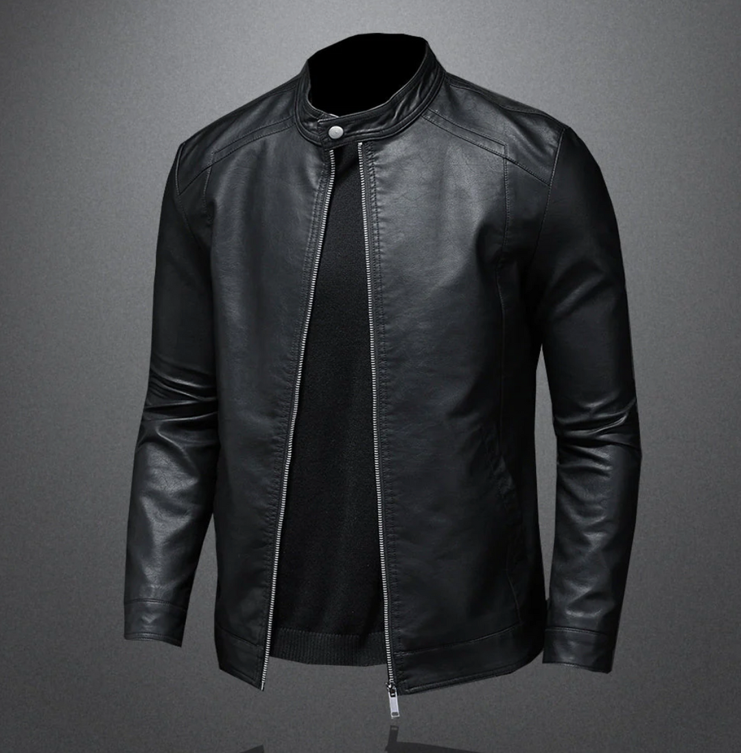 Oliver | Men's Leather Biker Jacket