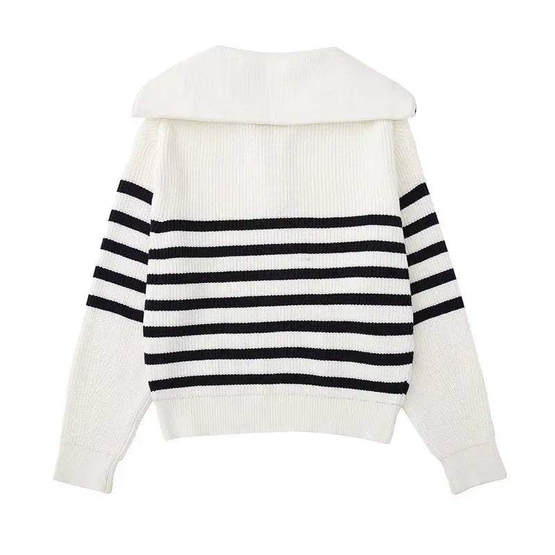 Ivan | Men's Striped Zip Up Sweater