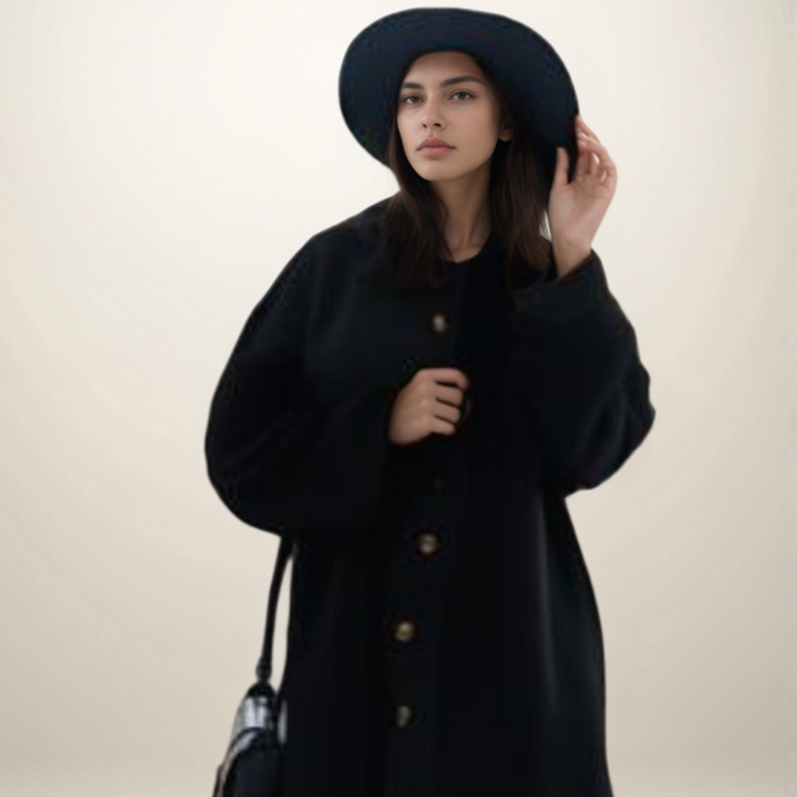 Christine | Women's Elegant Button-Up Coat