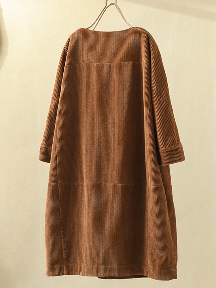 Maera | Women's Casual Loose Corduroy Dress