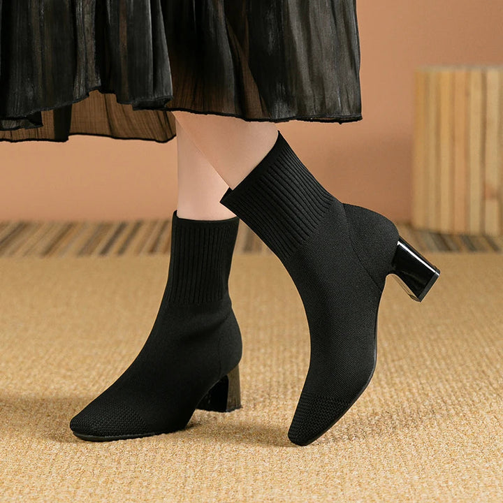 Sophie | Solid Color High Heel Dress Boots