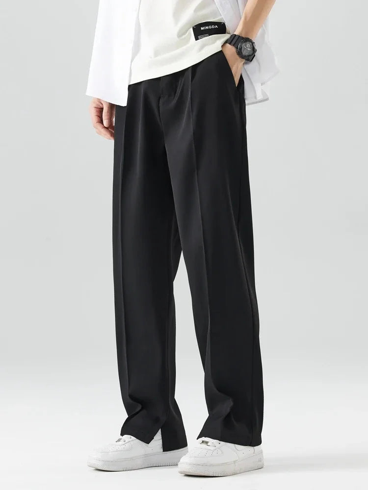 Landon | Men's Relaxed-Fit Split Hem Trousers