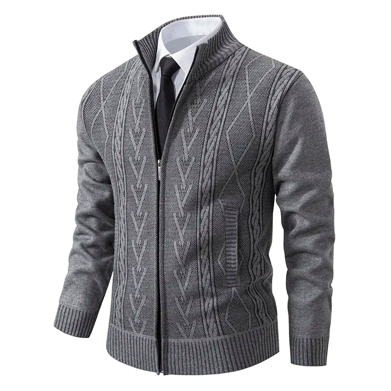 HUGH | MEN’S STAND NECK CARDIGAN | AUTUMN