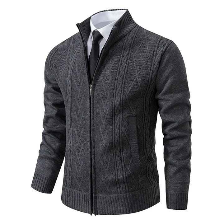 HUGH | MEN’S STAND NECK CARDIGAN | AUTUMN