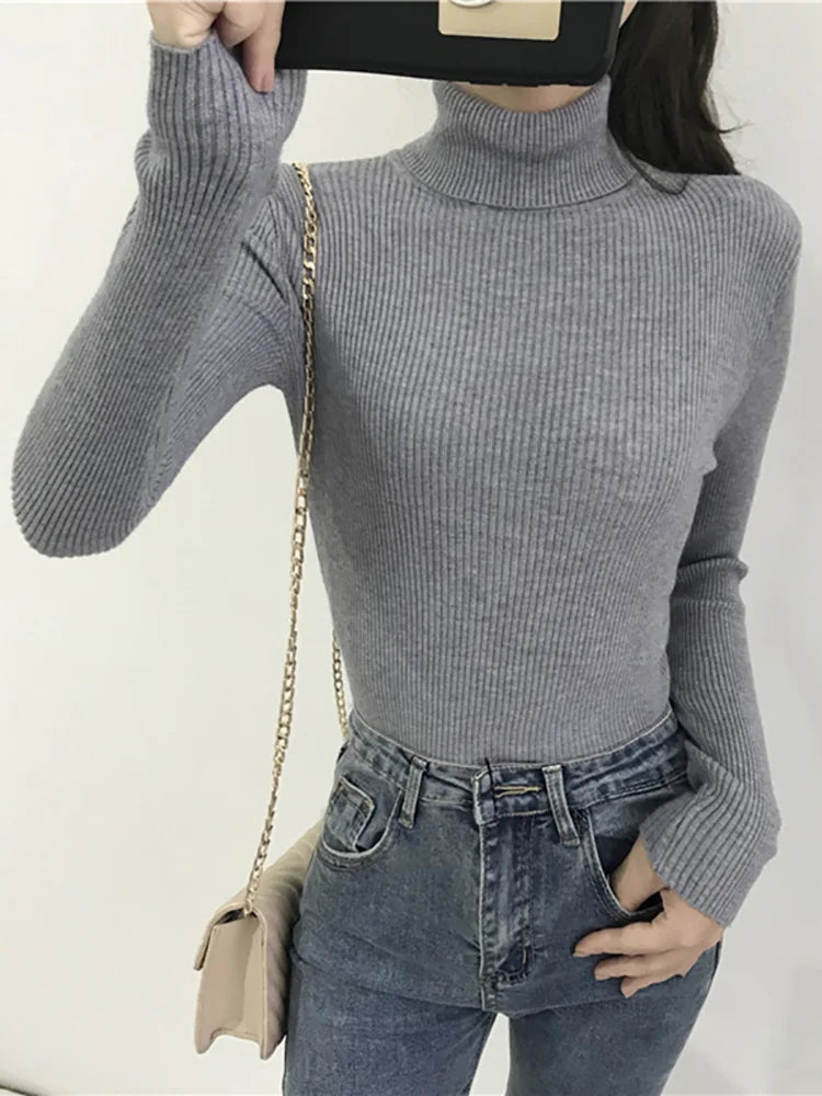 Lila | Women's Knitted Turtleneck Sweater