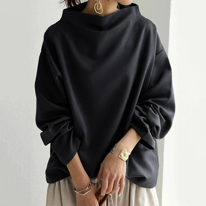 Sephia |  Elegant High-Neck Casual Sweater