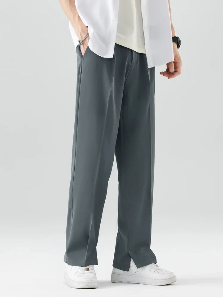 Landon | Men's Relaxed-Fit Split Hem Trousers