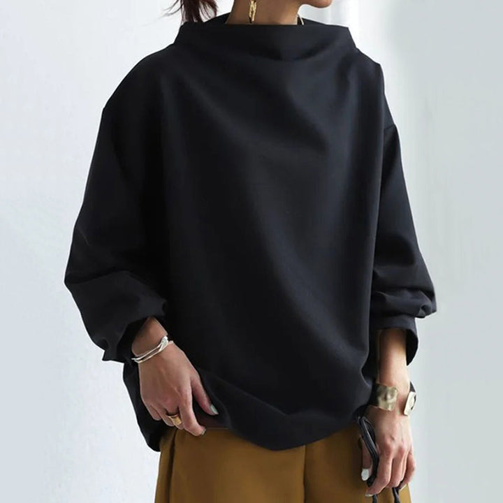 Sephia |  Elegant High-Neck Casual Sweater