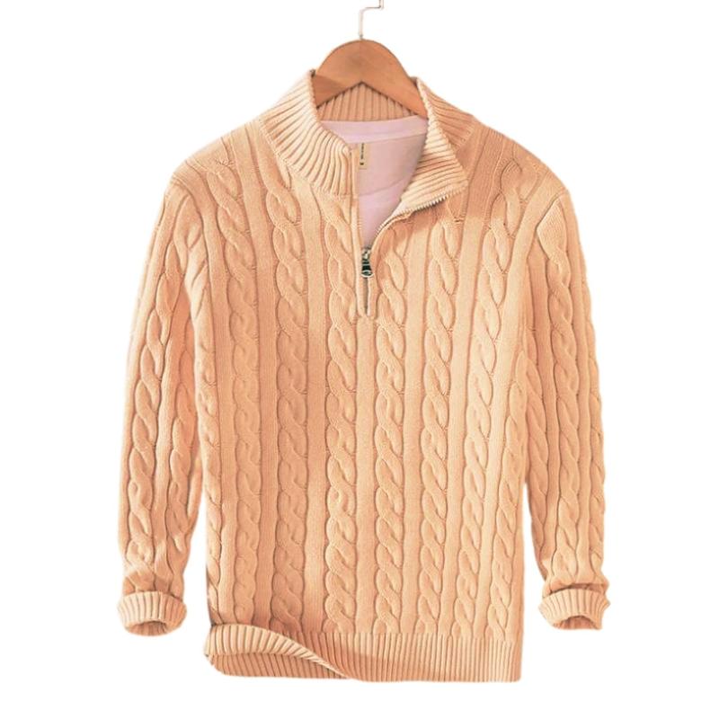 Henry | Men's Cable Knit Half-Zip Sweater